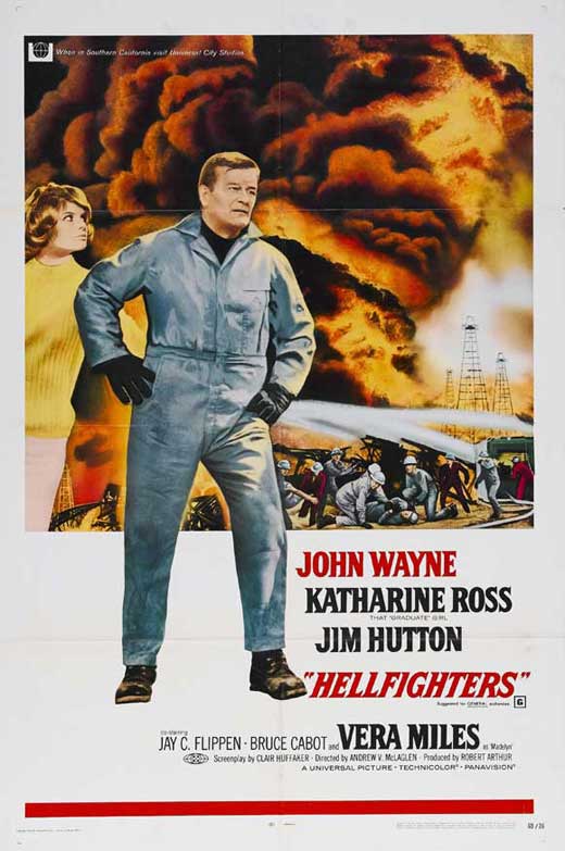 Hellfighters Movie Poster Print showcasing classic film artwork.