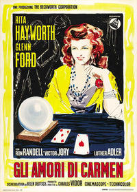 The Loves of Carmen Movie Poster Print showcasing vibrant colors and cinematic charm.