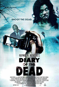 Diary of the Dead Movie Poster Print featuring horror imagery.