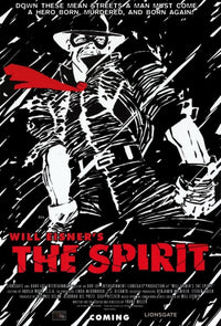 The Spirit Movie Poster Print showcasing vibrant colors and unique comic art style.