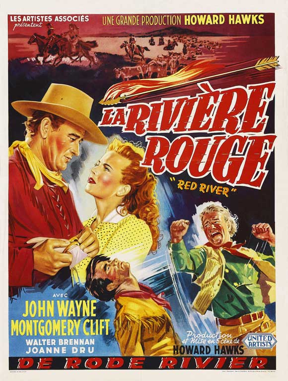 Red River Movie Poster Print showcasing classic film imagery.