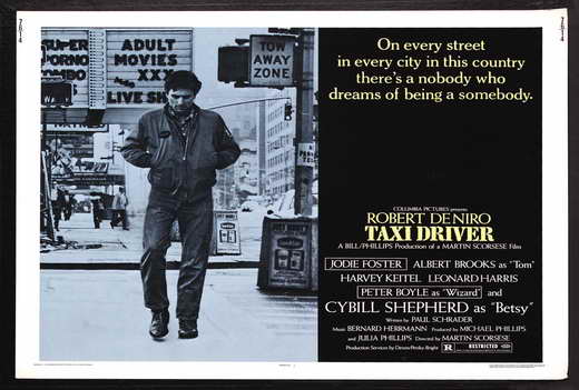 Taxi Driver Movie Poster Print featuring iconic film imagery.
