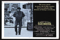 Taxi Driver Movie Poster Print featuring iconic film imagery.