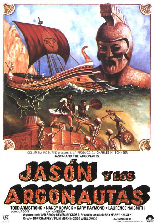 Jason and the Argonauts Movie Poster Print showcasing classic film artwork.