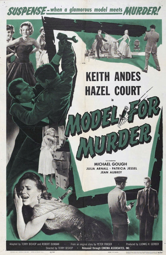 Model For Murder Movie Poster Print showcasing cinematic suspense.