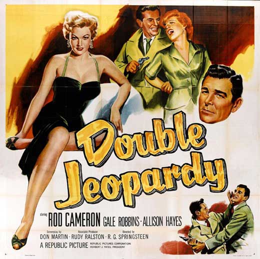 Double Jeopardy Movie Poster Print showcasing suspenseful film art.
