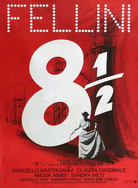 8 1/2 Movie Poster Print showcasing classic film art.