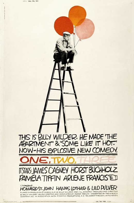 One Two Three Movie Poster Print showcasing vibrant colors and cinematic design.