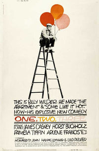 One Two Three Movie Poster Print showcasing vibrant colors and cinematic design.