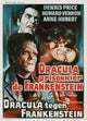 Dracula Vs. Frankenstein Movie Poster Print showcasing classic horror icons.