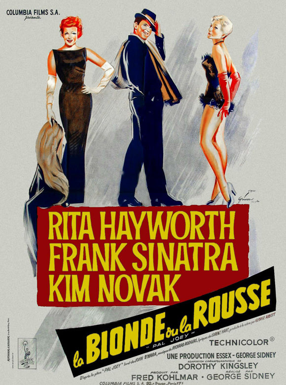 Pal Joey Movie Poster Print featuring classic cinema design.