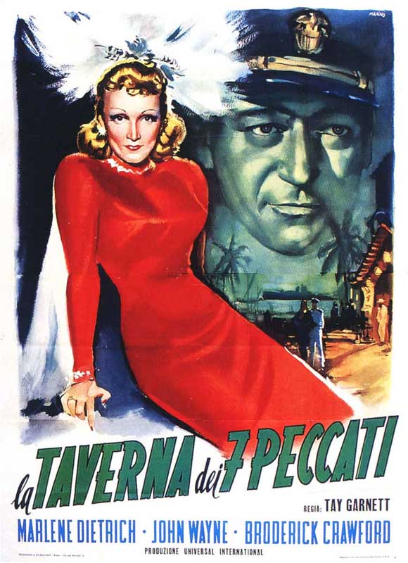 Seven Sinners Movie Poster Print showcasing dramatic cinema artwork.