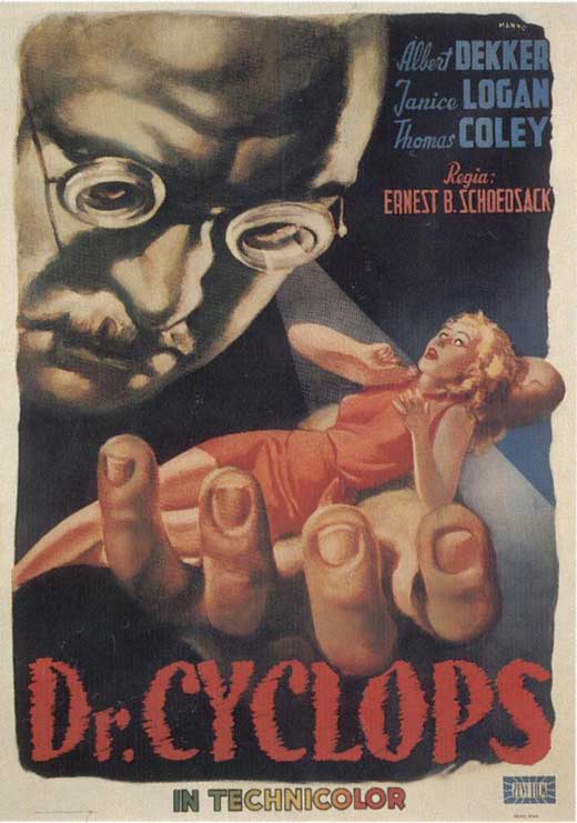 Doctor Cyclops Movie Poster Print showcasing classic cinema art.