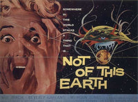 Not of this Earth Movie Poster Print showcasing classic sci-fi film art.