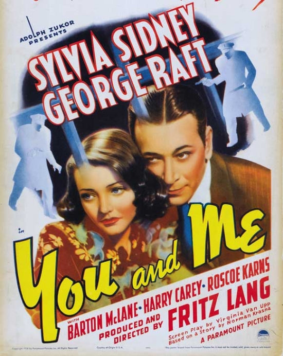 You and Me Movie Poster featuring love and companionship themes.