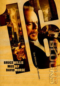 16 Blocks Movie Poster Print featuring dramatic imagery from the film.