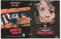 Basket Case 3: The Progeny Movie Poster Print featuring horror film imagery.