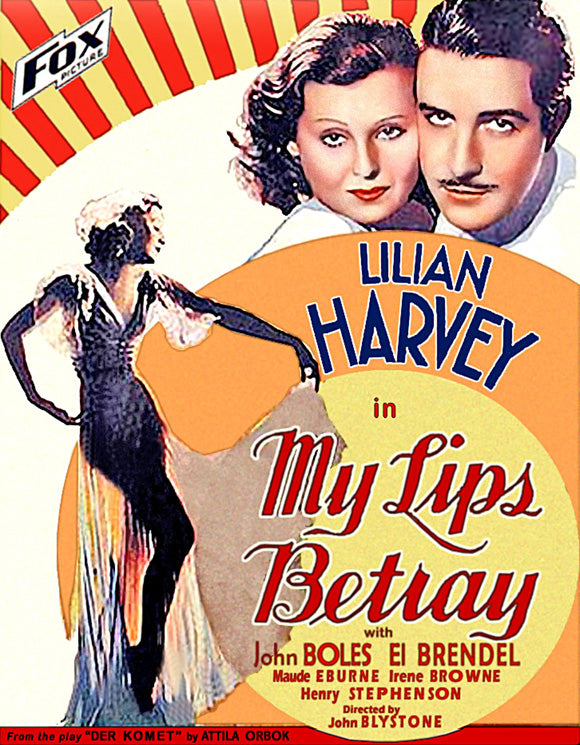 My Lips Betray Movie Poster Print showcasing dramatic imagery.