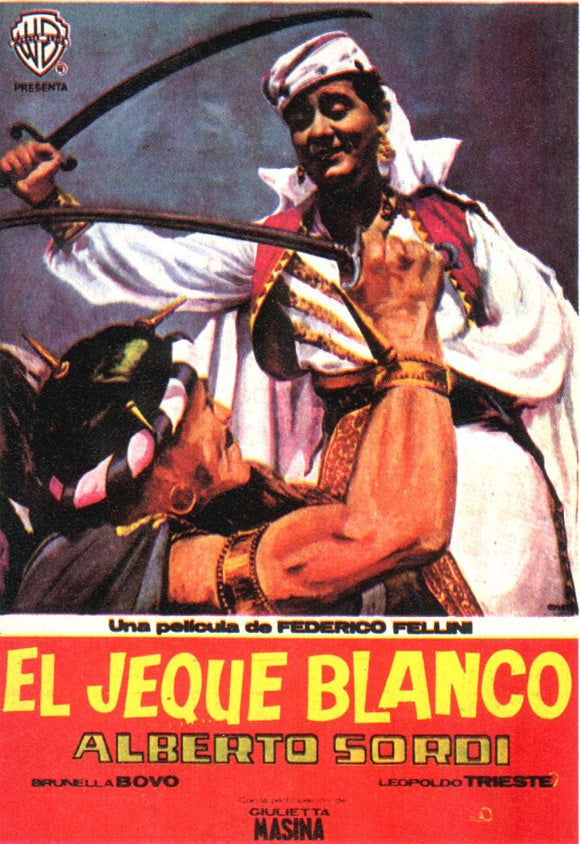 The White Sheik Movie Poster Print showcasing classic cinema art.