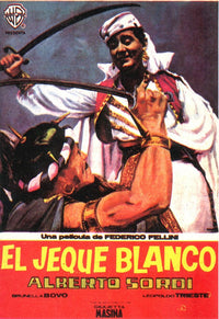 The White Sheik Movie Poster Print showcasing classic cinema art.