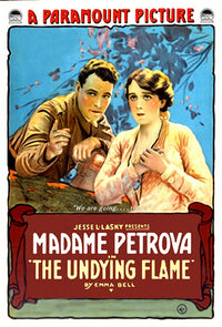 The Undying Flame Movie Poster Print featuring vibrant imagery.