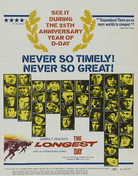 The Longest Day Movie Poster Print showcasing classic film imagery.