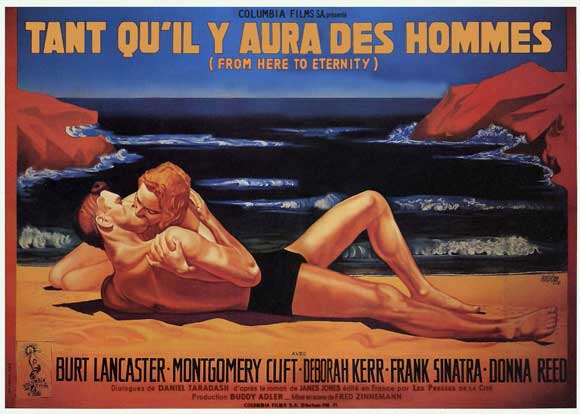 From Here to Eternity Movie Poster Print showcasing classic cinema art.