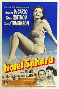 Hotel Sahara Movie Poster Print showcasing classic cinema.