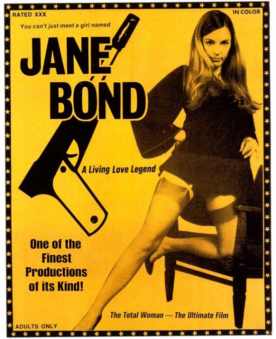 Jane Bond Movie Poster Print showcasing action and adventure.