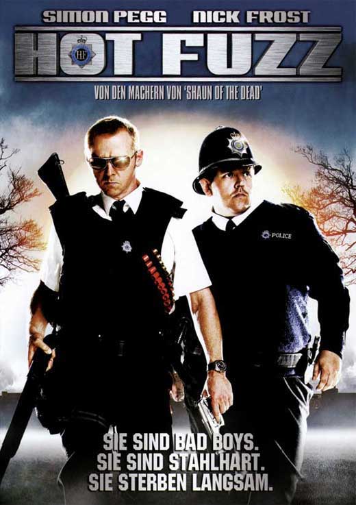 Hot Fuzz Movie Poster Print showcasing vibrant colors and iconic imagery.