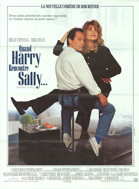 When Harry Met Sally Movie Poster Print showcasing romance and nostalgia.