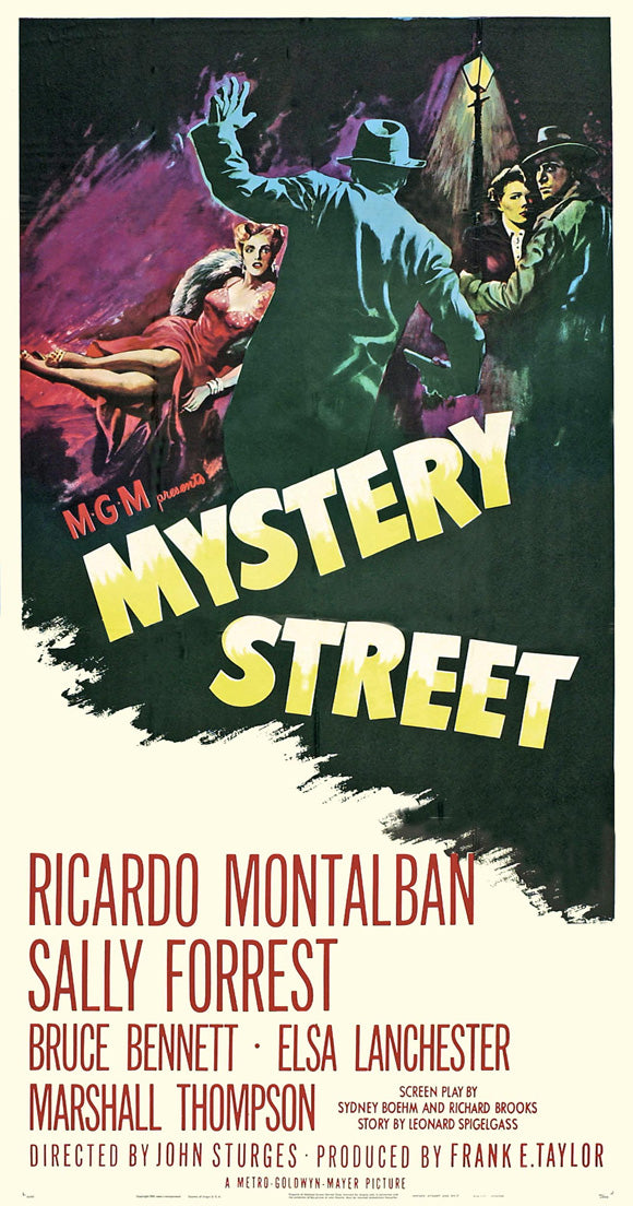 Mystery Street Movie Poster Print showcasing classic cinema art.