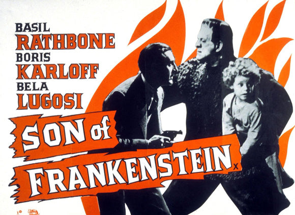 Son of Frankenstein Movie Poster Print showcasing classic horror film art.