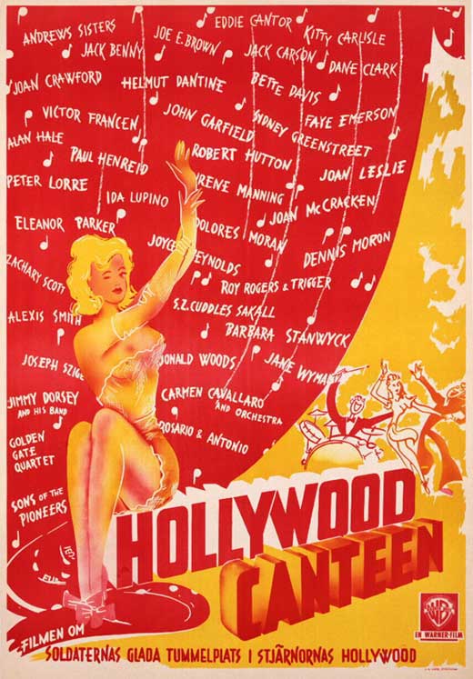Hollywood Canteen Movie Poster Print showcasing classic cinema art.