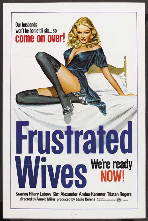 Frustrated Wives Movie Poster Print showcasing vibrant colors and cinematic themes.