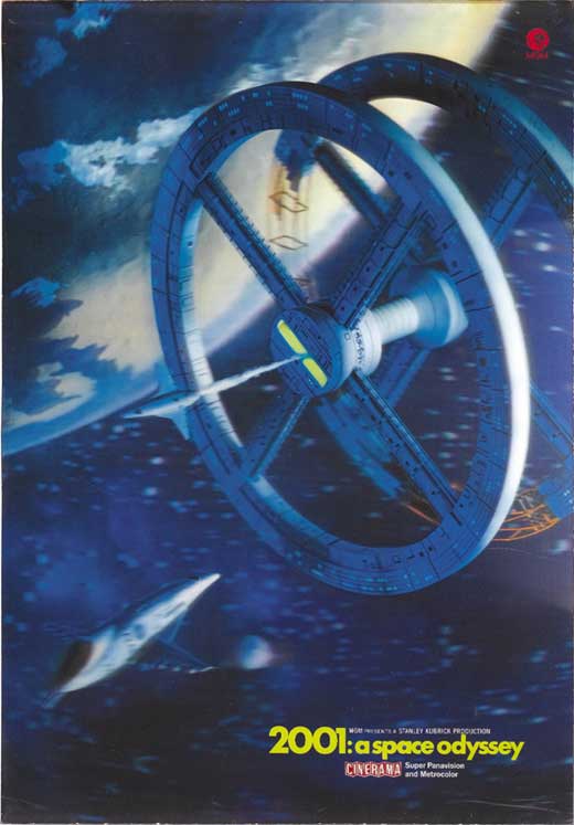 2001: A Space Odyssey Movie Poster Print featuring iconic space imagery.