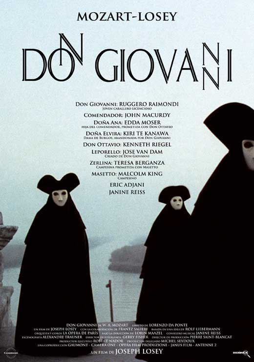 Don Giovanni Movie Poster Print featuring vibrant opera art.