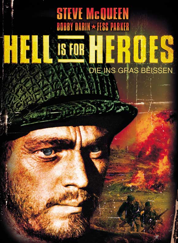 Hell Is for Heroes Movie Poster Print showcasing classic film art.
