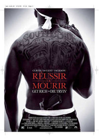 Get Rich or Die Tryin' Movie Poster Print showcasing ambition and determination.