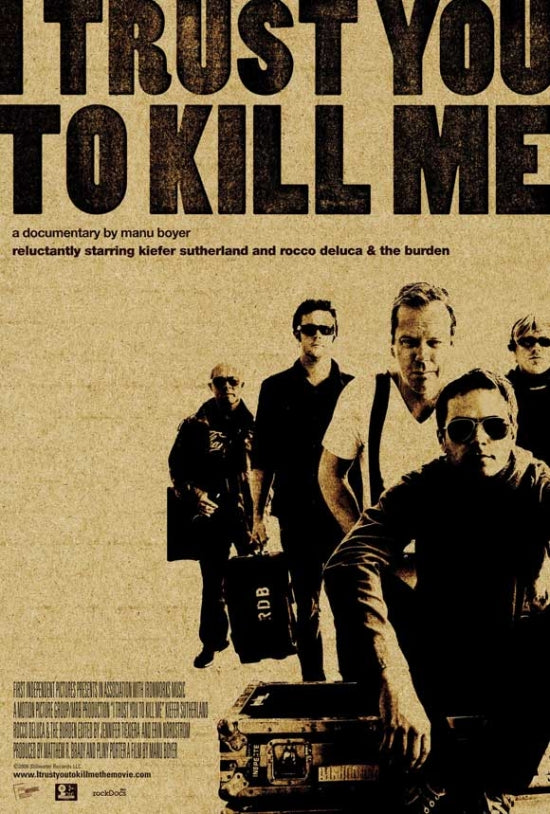I Trust You to Kill Me Movie Poster featuring dramatic visuals.