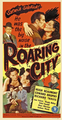 Roaring City Movie Poster Print showcasing vibrant urban life.