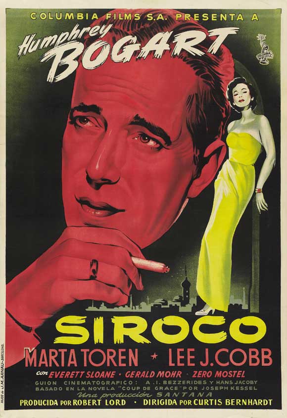 Sirocco Movie Poster Print showcasing vibrant colors and classic film allure.