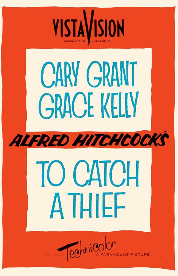 To Catch a Thief Movie Poster Print showcasing classic cinema art.