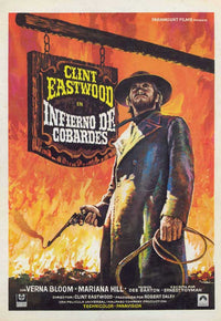 High Plains Drifter Movie Poster Print showcasing classic Western film art.