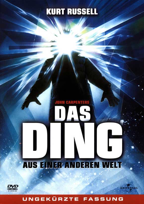 The Thing Movie Poster Print featuring iconic horror film imagery.