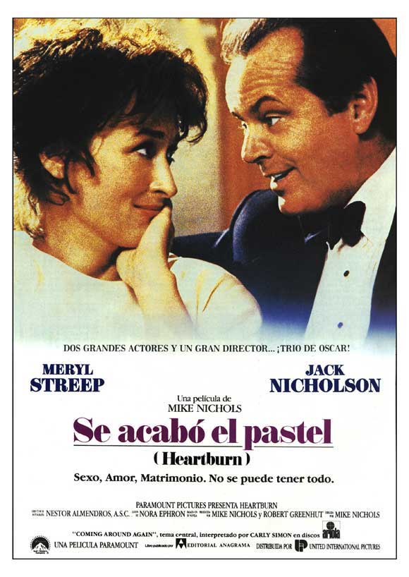 Heartburn Movie Poster Print showcasing classic film imagery.