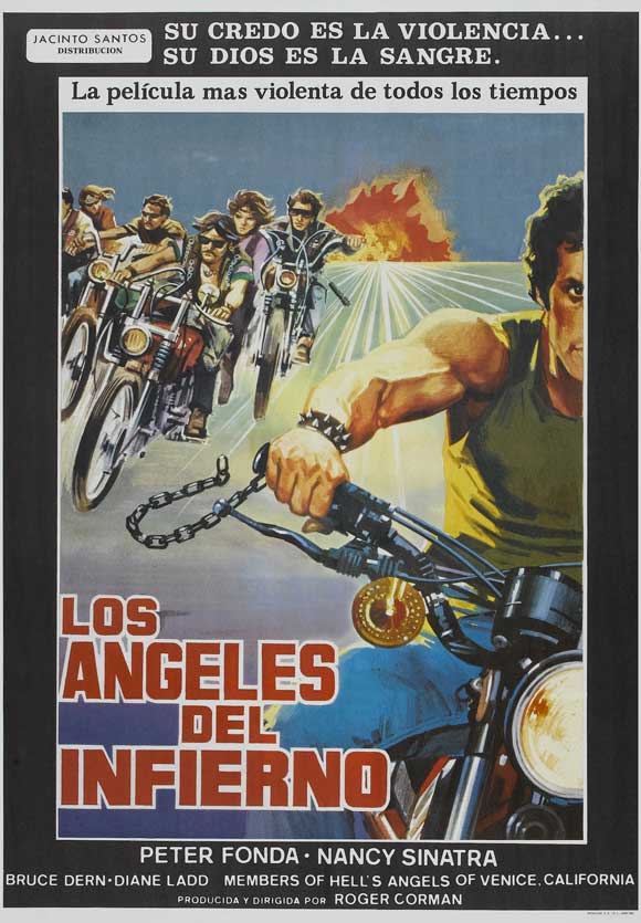 The Wild Angels Movie Poster Print featuring classic biker film imagery