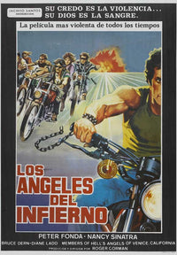 The Wild Angels Movie Poster Print featuring classic biker film imagery
