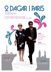 2 Days in Paris Movie Poster Print - vibrant film art