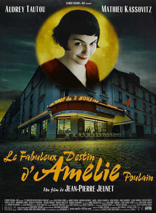 Amelie Movie Poster Print in vibrant colors showcasing the charm of the film.
